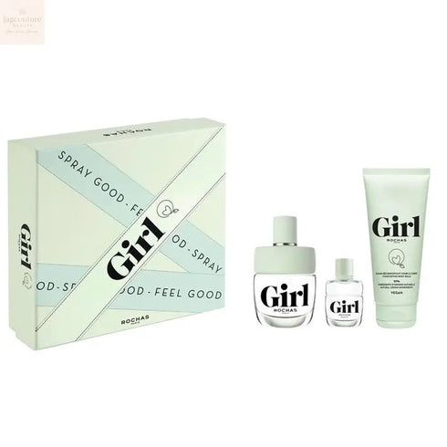Rochas Girl Eau De Toilette Spray 100ml Set 3 Pieces Jag Couture Beauty