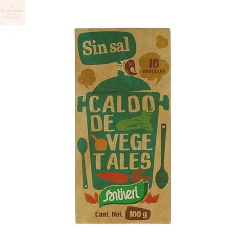 Santiveri Unsalted Vegetable Broth 10 Tablets 100g Jag Couture Beauty