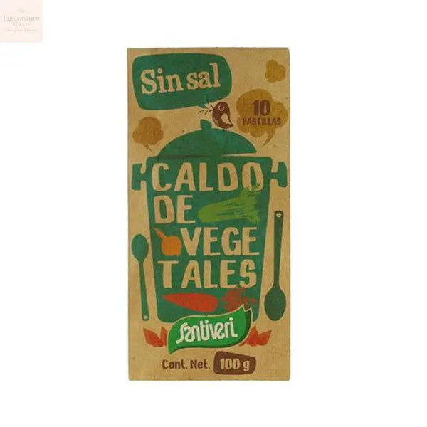 Santiveri Unsalted Vegetable Broth 10 Tablets 100g Jag Couture Beauty