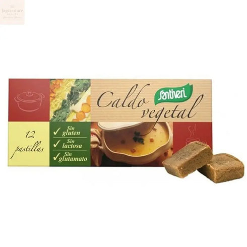Santiveri Unsalted Vegetable Broth 12 Tablets 100g Jag Couture Beauty