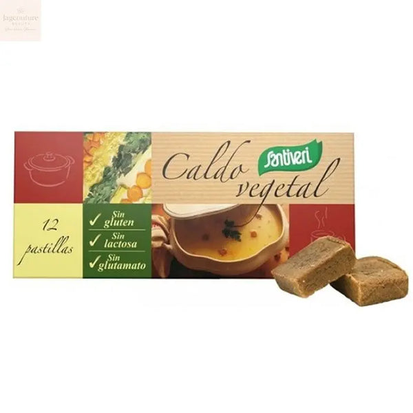 Santiveri Unsalted Vegetable Broth 12 Tablets 100g Jag Couture Beauty