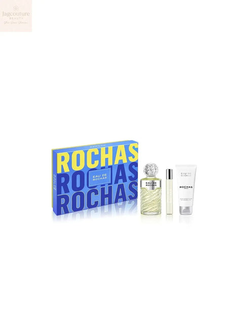 Set Eau Rochas Edt 100ml Body 100ml Edt 20ml@ Jag Couture Beauty