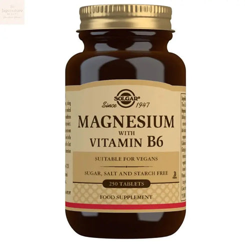 Solgar Magnesium + Vitamin B6 250 Tablets Jag Couture Beauty