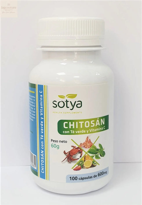 Sotya Chitosan Te Verde Vit C 100 Caps - Jag Couture Beauty
