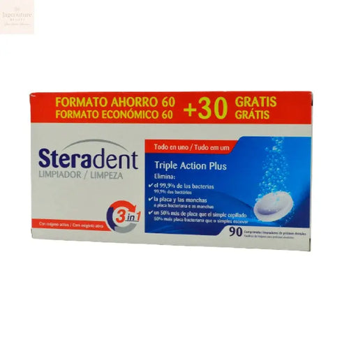 Steradent Triple-Acting Plus 60comp 30comp Jag Couture Beauty