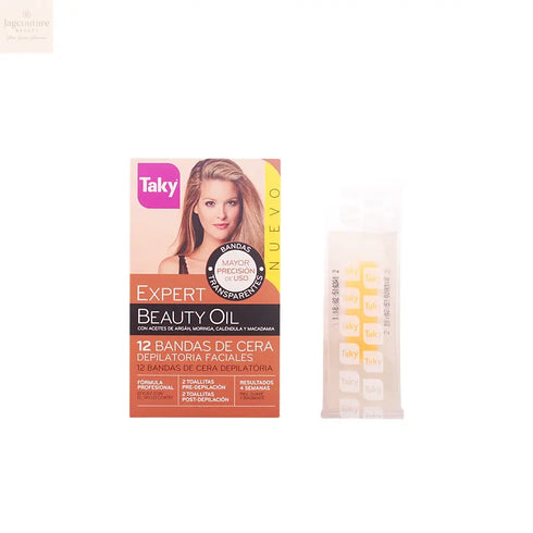 Taky Beauty Oil Depilatory Facial Wax Bands 12uds Jag Couture Beauty