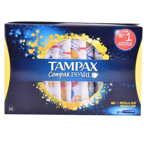 Tampax Pearl Compak Regular 36 Units Jag Couture Beauty