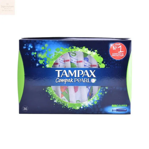 Tampax Pearl Compak Super 36 Units - Jag Couture Beauty