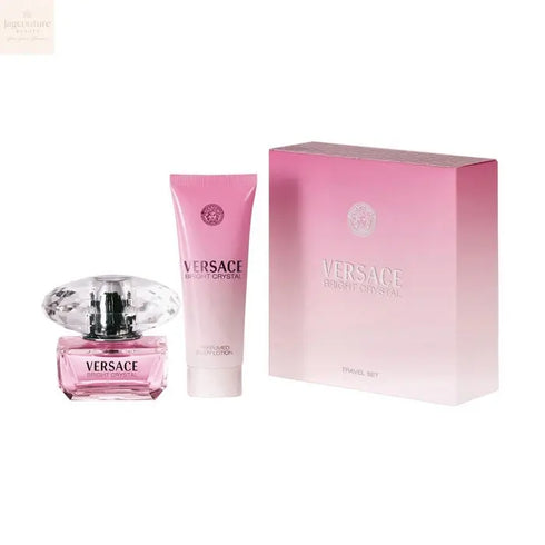 Versace Bright Crystal Eau De Toilette Spray 50ml Set 2 Pieces - Jag Couture Beauty
