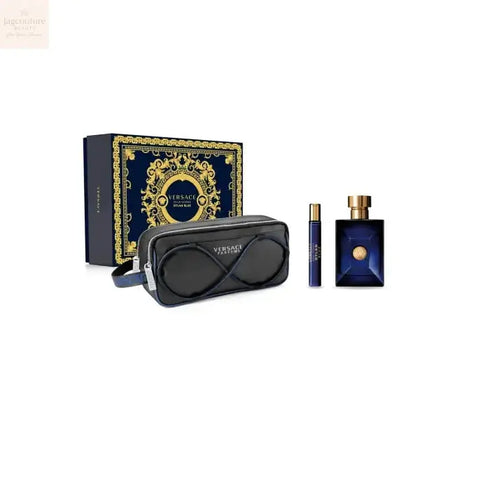 Versace Dylan Blue Eau De Toilette Spray 100ml Set 3 Pieces - Jag Couture Beauty