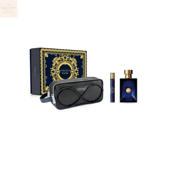 Versace Dylan Blue Eau De Toilette Spray 100ml Set 3 Pieces - Jag Couture Beauty
