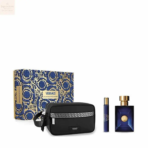 Versace Dylan Blue Pour Homme Eau De Toilette Spray 100ml Set 3 Pieces Jag Couture Beauty