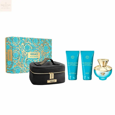 Versace Dylan Torquoise Eau De Toilette Spray 100ml Set 4 Pieces - Jag Couture Beauty