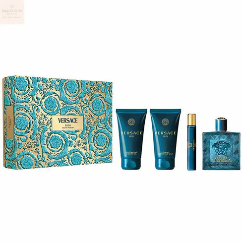Versace Eros Eau De Perfume Spray 100ml Set 4 Pieces Jag Couture Beauty