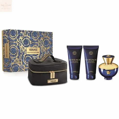 Versace Pour Femme Dylan Blue Eau De Perfume Spray 100ml Set 3 Pieces - Jag Couture Beauty