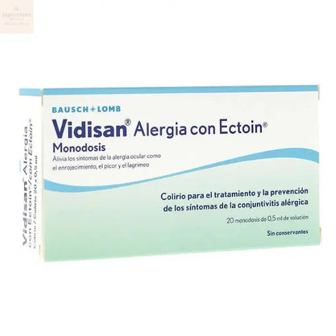 Vidisan Alergia Con Ectoin Monodosis 20 x 0.5ml Jag Couture Beauty