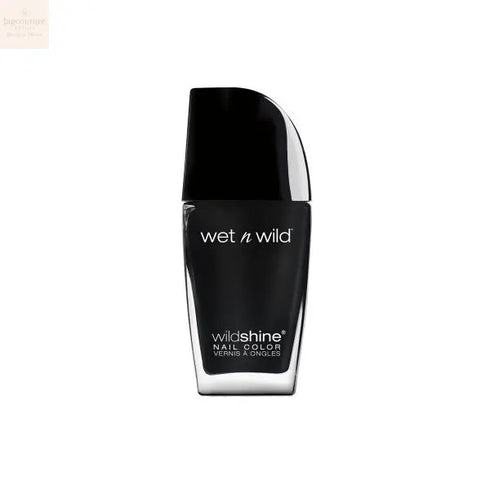 Wet N Wild Wild Shine Nail Color E485D Black Creme Jag Couture Beauty